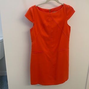 Coral Eliza J Cap Sleeve Dress